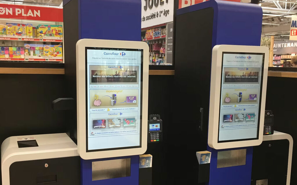 Borne multi-services Carrefour France